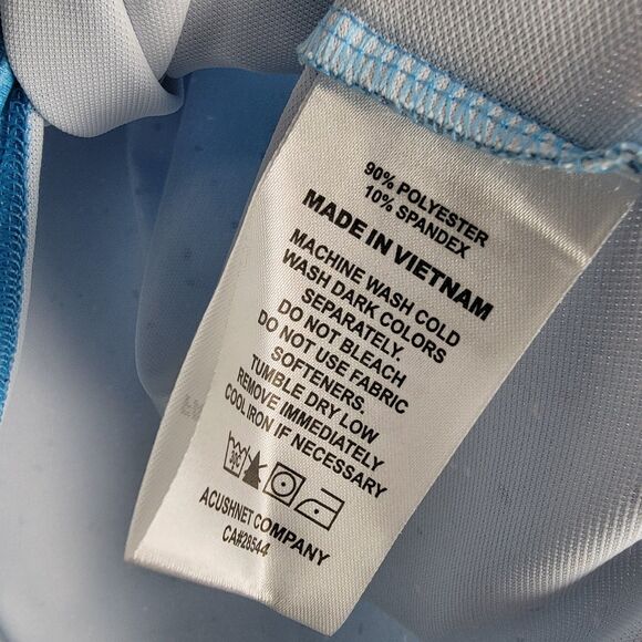 FootJoy Tweed Textured Golf Polo Shirt Mens XL Blue Speckled LOGO Embroidered - Picture 7 of 9